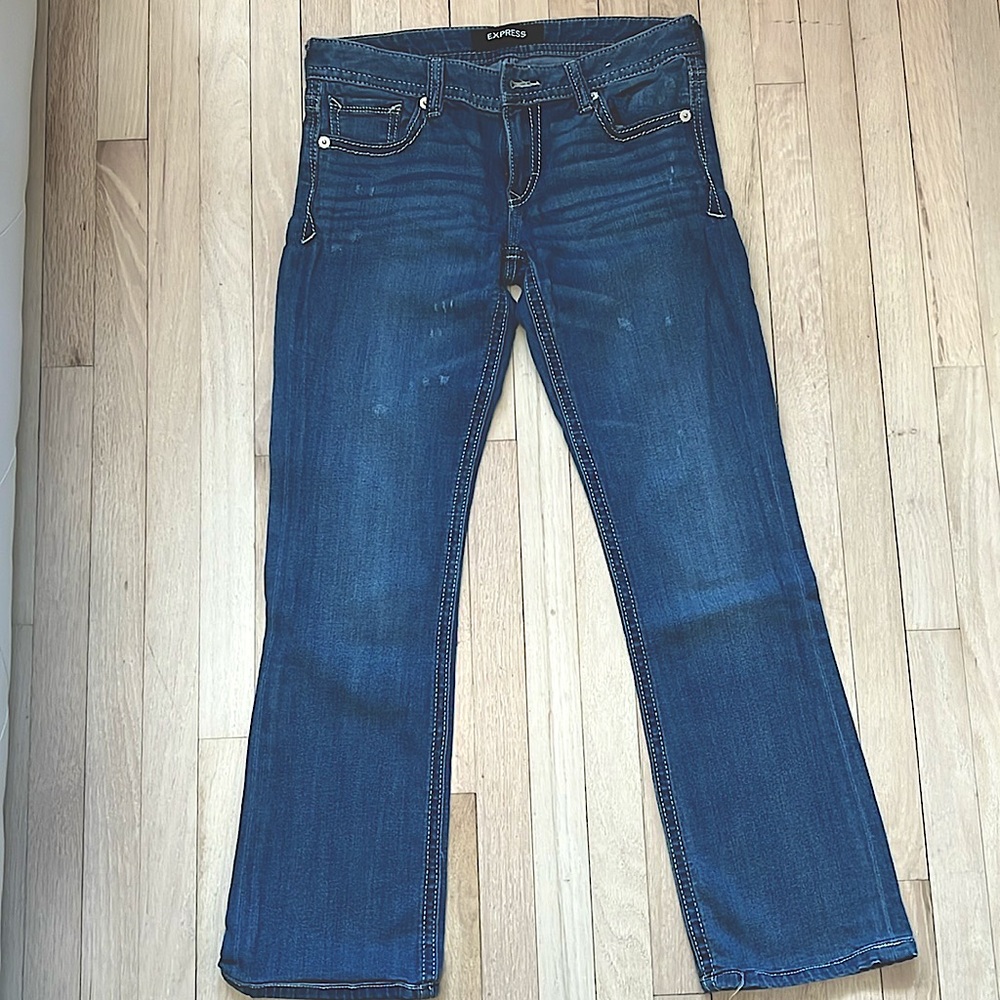 Express Barely Boot Jeans